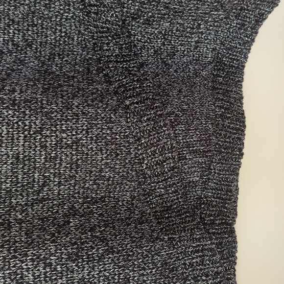 Dress Barn Embellished Studded V Neck Acrylic Nylon Sweater XL Black Gray Silver - Picture 12 of 16